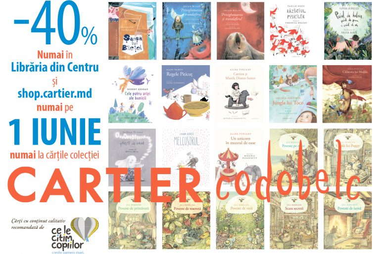 Reduceri pentru cărțile din colecția Cartier Codobelc doar pe 1 iunie