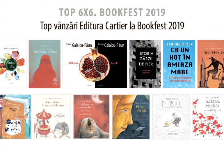 „Grădina de sticlă”, de Tatiana Țîbuleac, printre cele mai bine vândute cărți ale Editurii Cartier la Bookfest 2019