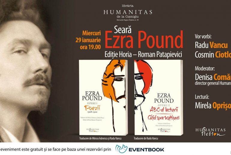 Seară dedicată lui Ezra Pound la Librăria Humanitas de la Cișmigiu