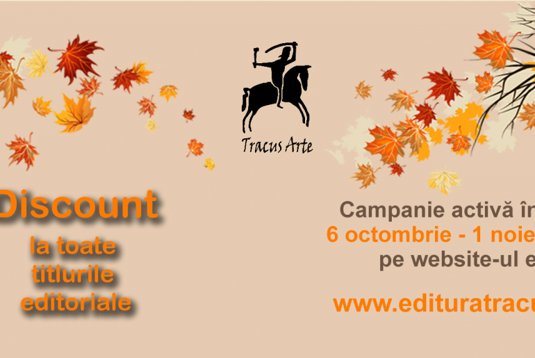 Discounturi de brumărel, în exclusivitate pe website-ul editurii Tracus Arte