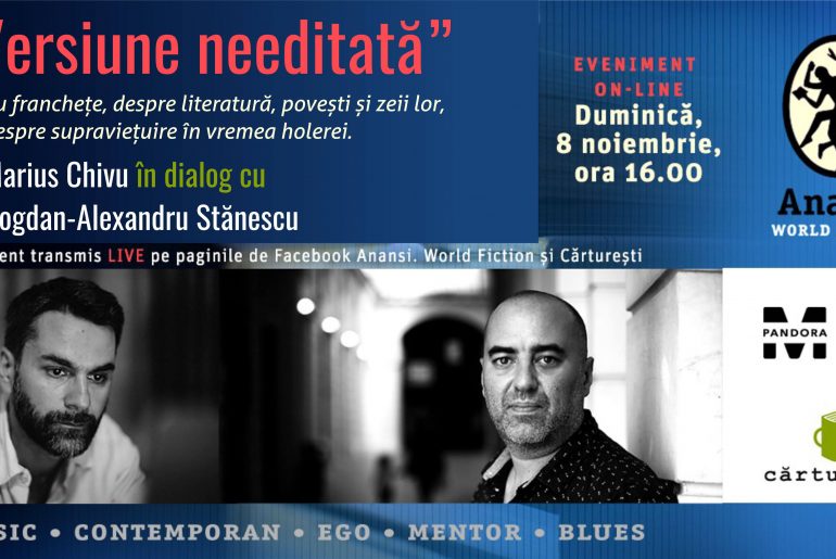 Scriitorii Marius Chivu și Bogdan-Alexandru Stănescu, dialog față în față despre literatură