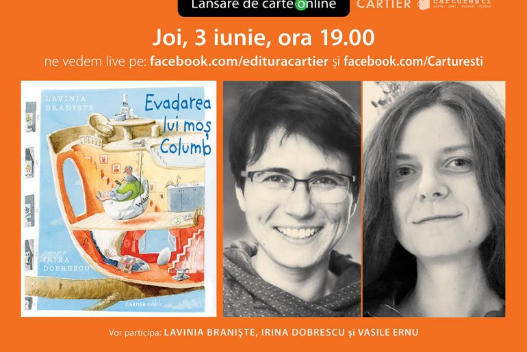 Lansare de carte online: „Evadarea lui moș Columb”, de Lavinia Braniște