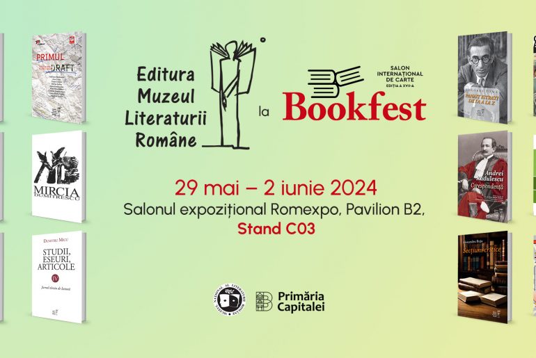 Programul evenimentelor organizate de Muzeul Național al Literaturii Române la Bookfest 2024
