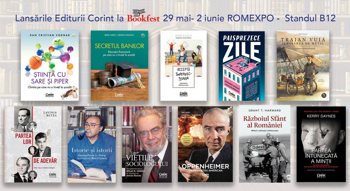 Toate lansările CORINT de la Bookfest 2024