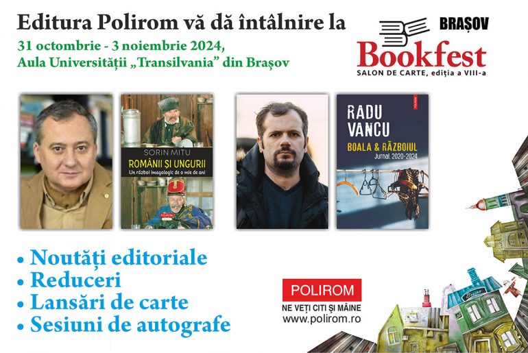Evenimente Polirom la Bookfest Brașov, ediția 2024