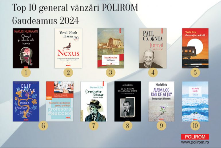 TOP VÂNZĂRI POLIROM LA GAUDEAMUS 2024
