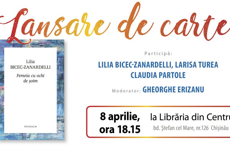 „Femeia cu ochi de șoim”, de Lilia Bicec-Zanardelli, la Librăria din Centru
