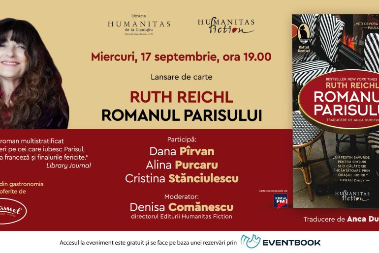 Lansare de carte: „Romanul Parisului”, de Ruth Reichl