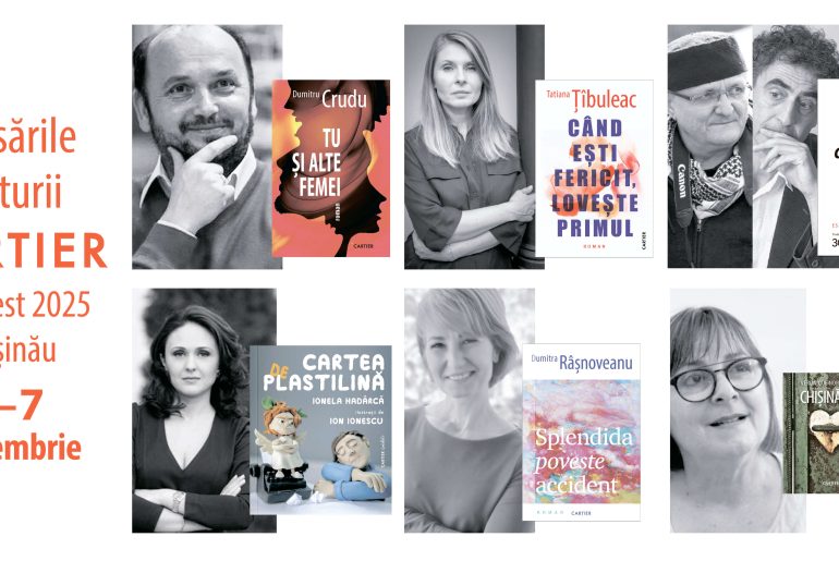 Lansările Editurii Cartier la Bookfest Chișinău, 3 – 7 septembrie 2025