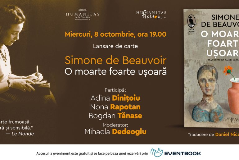 Unde mergem? Lansare de carte: „O moarte foarte ușoară”, de Simone de Beauvoir, 8 octombrie, Cișmigiu